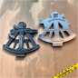 Preview: Sextant Geocoin - 3er Komplettset incl. XLE "Captain - Satin Cooper"